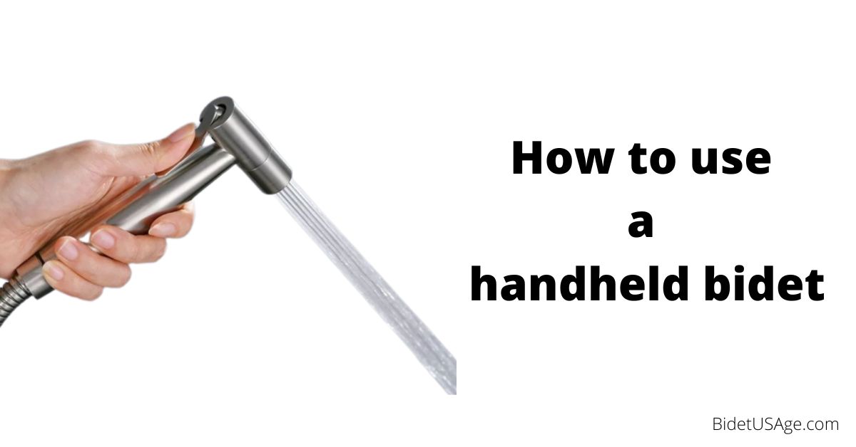 How to use a handheld bidet