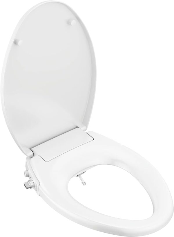 DELTA FAUCET -faucet Refresh Elongated Bidet Toilet Seat, Bidet Attachment for Toilet, Bidet Sprayer, Toilet Water Spray, White 833004-WH